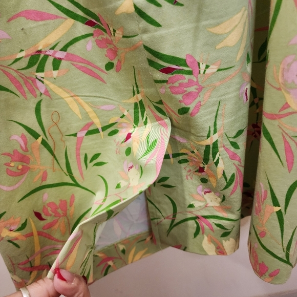 Amanda Smith Cotton Floral Strappy Fitted dress size  16 - Picture 9 of 11